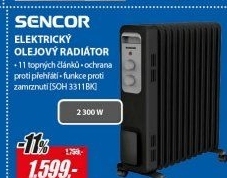 SOH 3311BK olejový radiátorSENCOR