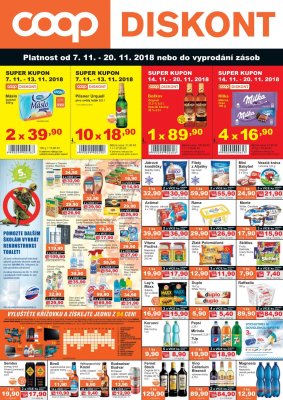akční leták COOP 7.11.2018-20.11.2018