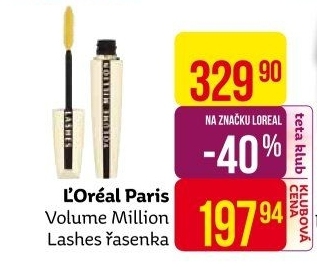 Řasenka Volume Million Lashes L'oreal