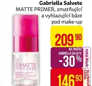 Zmatňující báze Matte Primer Gabriella Salvete