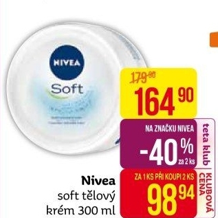 Krém hydratační Soft Nivea