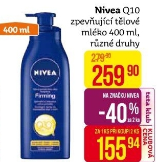 Tělová mléka Nivea