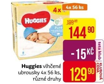Vlhčené ubrousky dětské Huggies