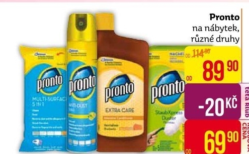 Prostředky čisticí Pronto