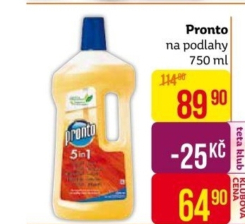 Čistič na podlahy Pronto
