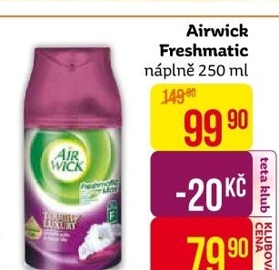 Osvěžovač vzduchu Freshmatic Air Wick - náplň