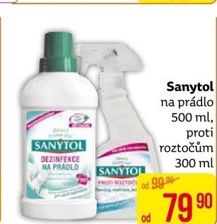 Dezinfekční čistič na prádlo Sanytol
