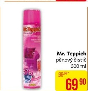 Pěna čisticí na koberce a čalounění Mr. Teppich