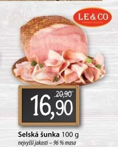 Šunka selská nejvyšší jakosti LE&CO