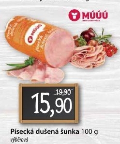 Šunka dušená písecká výběrová Maso uzeniny Písek