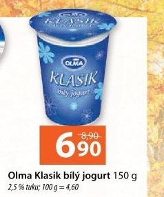 Bílý jogurt Klasik Olma