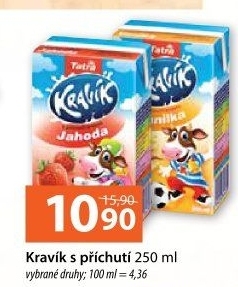 Nápoj mléko ochucené Kravík Tatra