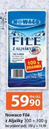 Filé z Aljašky mražené Nowaco