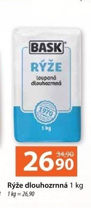 Rýže dlouhozrnná Bask
