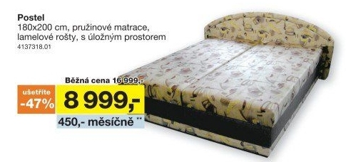 Postel LOLA hnědá