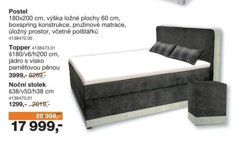 Postel BRIG vícebarevná
