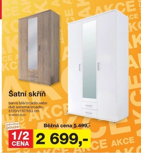 Šatní skříň KARL