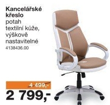 Kancelářské křeslo FM 2122 béžová