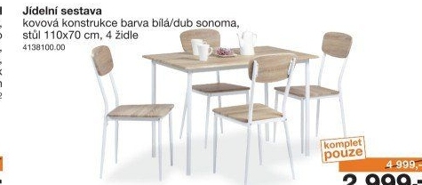 Jídelní sestava JASPER JUSTIN SON vícebarevná