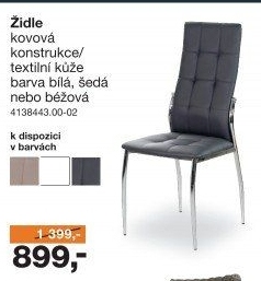 Jídelní židle FREIBURG GREY šedá
