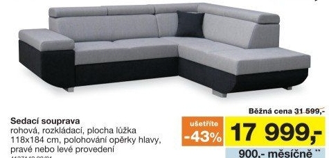 Sedací souprava DIAMANTE šedá