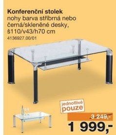 Konferenční stolek ALBERTO vícebarevná
