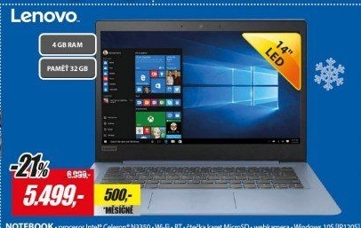 IP120s 14 N3350 4GB 32GB W10S LENOVO