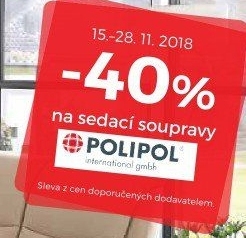 -40% na sedací soupravy Polipol