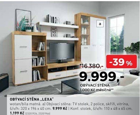 Obývací stěna Lexa