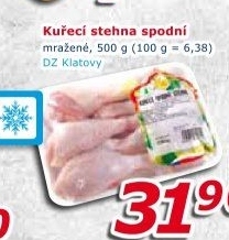Kuřecí stehna mražená DZ Klatovy