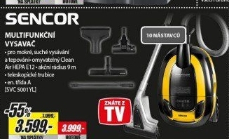 SVC 5001YL multifunkční vysavačSENCOR