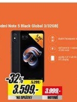 Redmi Note 5 3GB/32GB Gl.V. Black XIAOMI