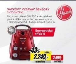 SN70 SN75011 VYSAVAČ SÁČKOVÝ HOOVER
