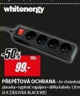 Přepěťová ochrana 4zásuvky 1.8m Black WE