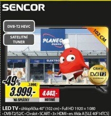 SLE 40F14TCSH.265 (HEVC)SENCOR