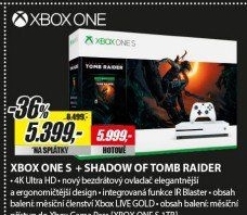 XBOX ONE S 1 TB + Shadow of Tomb Raider