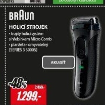 SERIES 3 3000s HOLICÍ STROJEK BRAUN