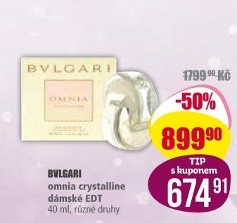 Toaletní voda dámská Omnia Crystalline Bvlgari
