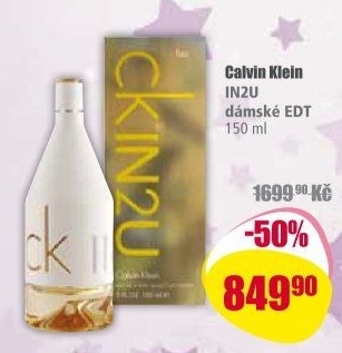 Toaletní voda dámská In2U Calvin Klein