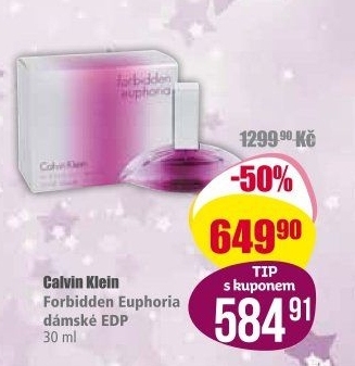 Parfémovaná voda dámská Euphoria Forbidden Calvin Klein