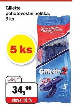 Jednorázová holítka pánská Gillette 2