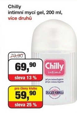 Intimní gel Intima Chilly