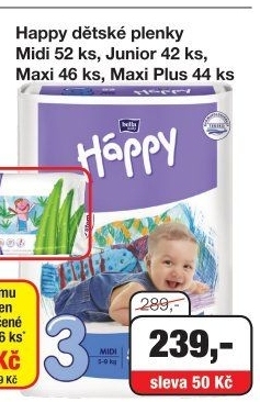 Pleny dětské Háppy Bella