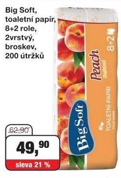 Toaletní papír 2vrstvý Big Soft