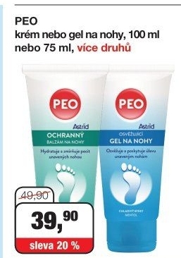Gel na nohy Peo