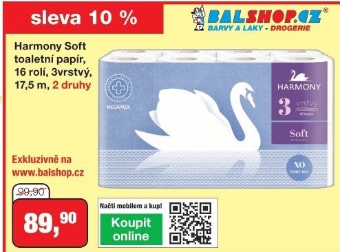 Toaletní papír 3vrstvý Harmony