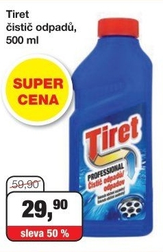 Čistič odpadů tekutý Professional Tiret