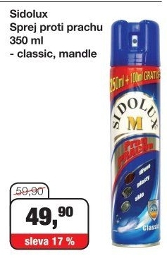 Sprej proti prachu Sidolux