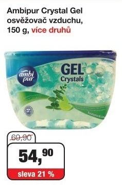 Osvěžovač vzduchu Gel Crystals Ambi Pur