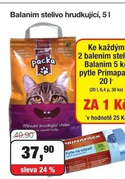 Stelivo pro kočky Packa Balanim
